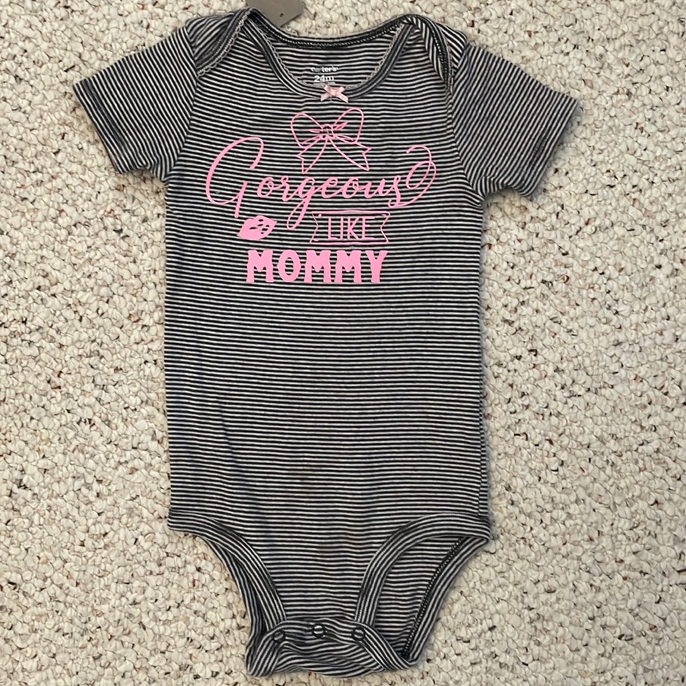 Hand designed onesie 24m